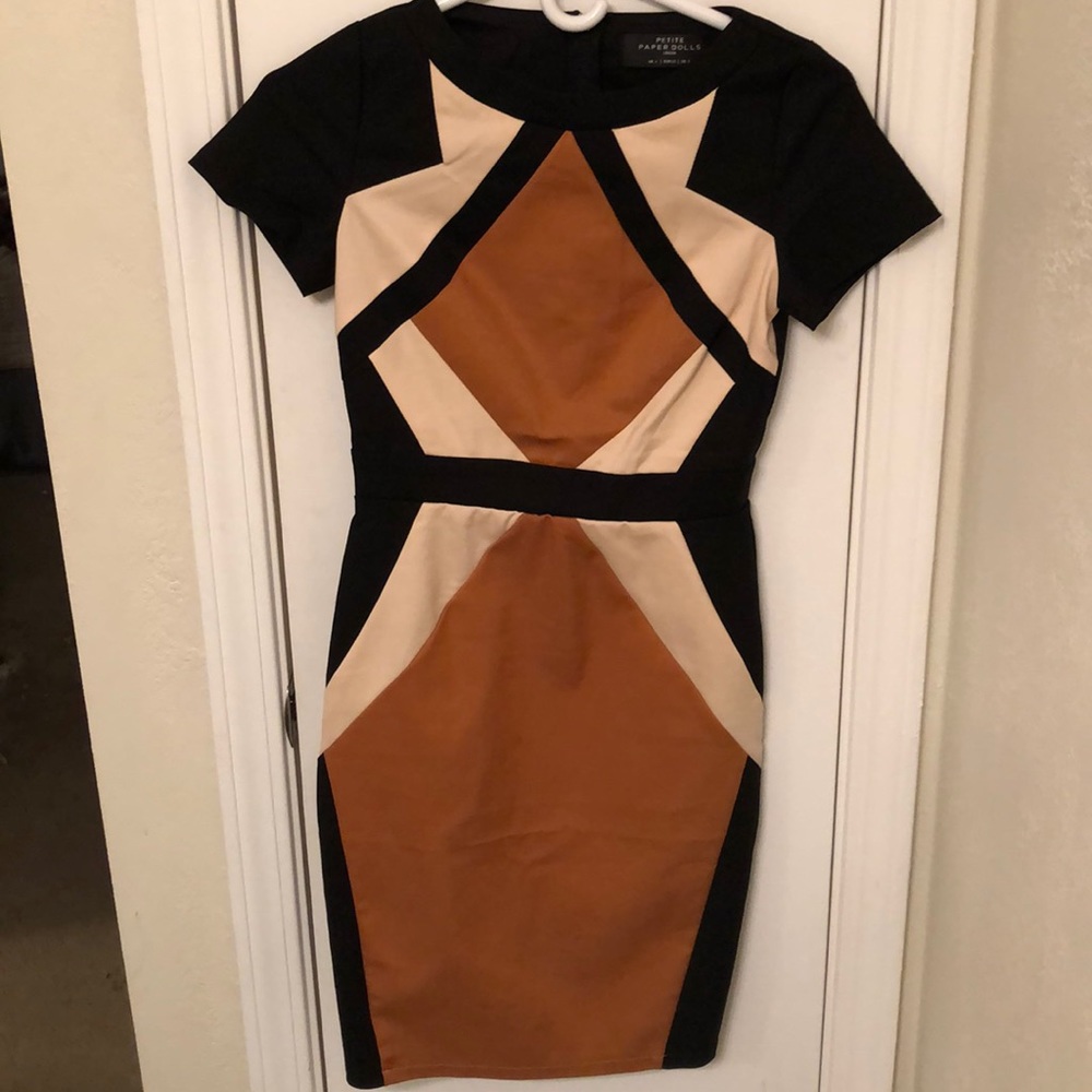 Bodycon geometric dress, ASOS.